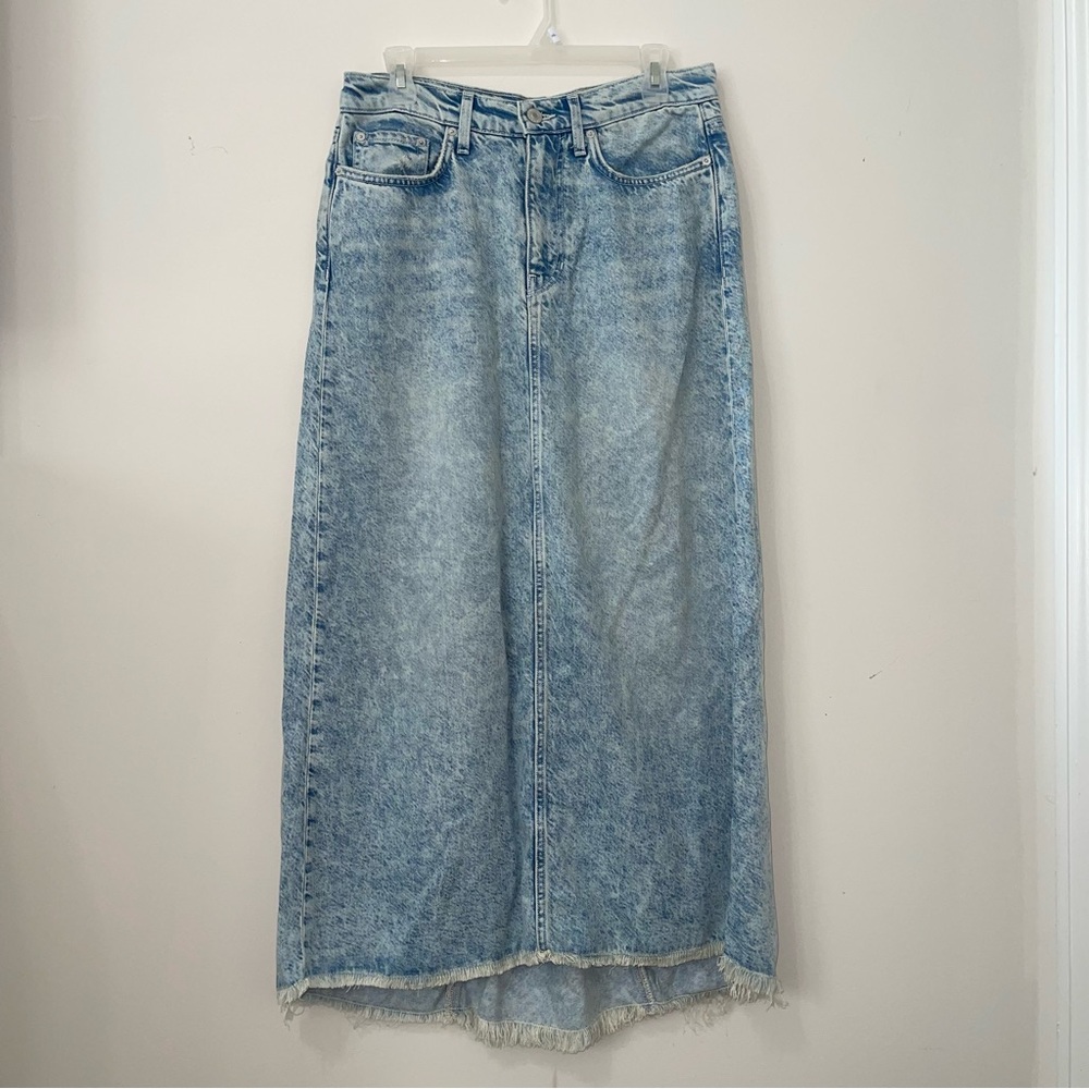 Current Elliott THE MEGAN Denim MAXI SKIRT - Picture 5 of 9